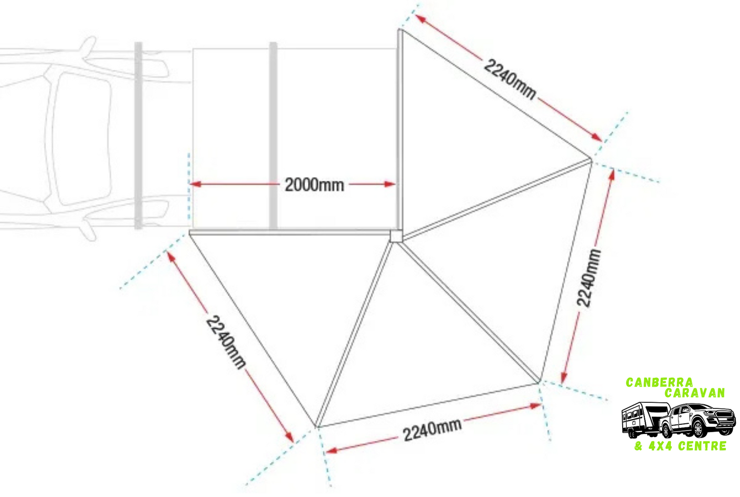 270 Degree Freestanding Awning