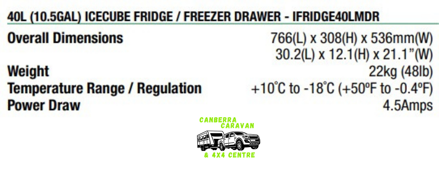 Icecube Fridge Drawer Freezer (40L)