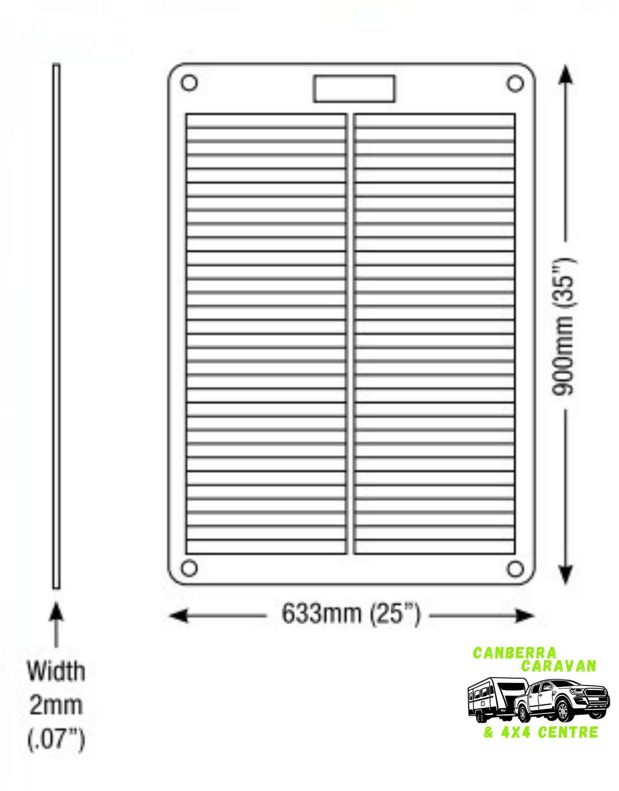 Solar Panel - 110Watt Semi Flexible Panel