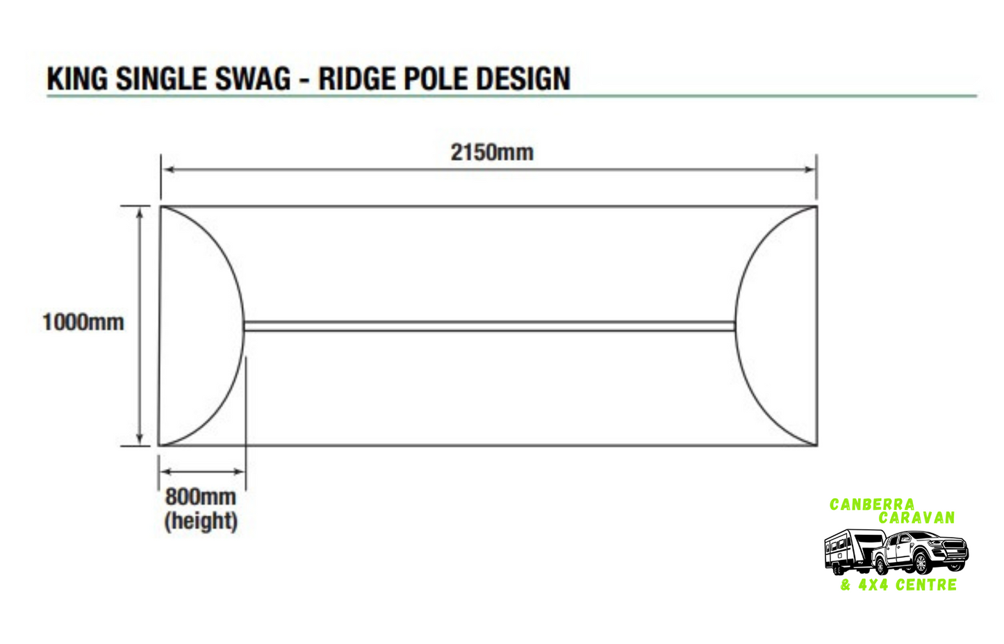 Ridge Pole Swag (King Single)