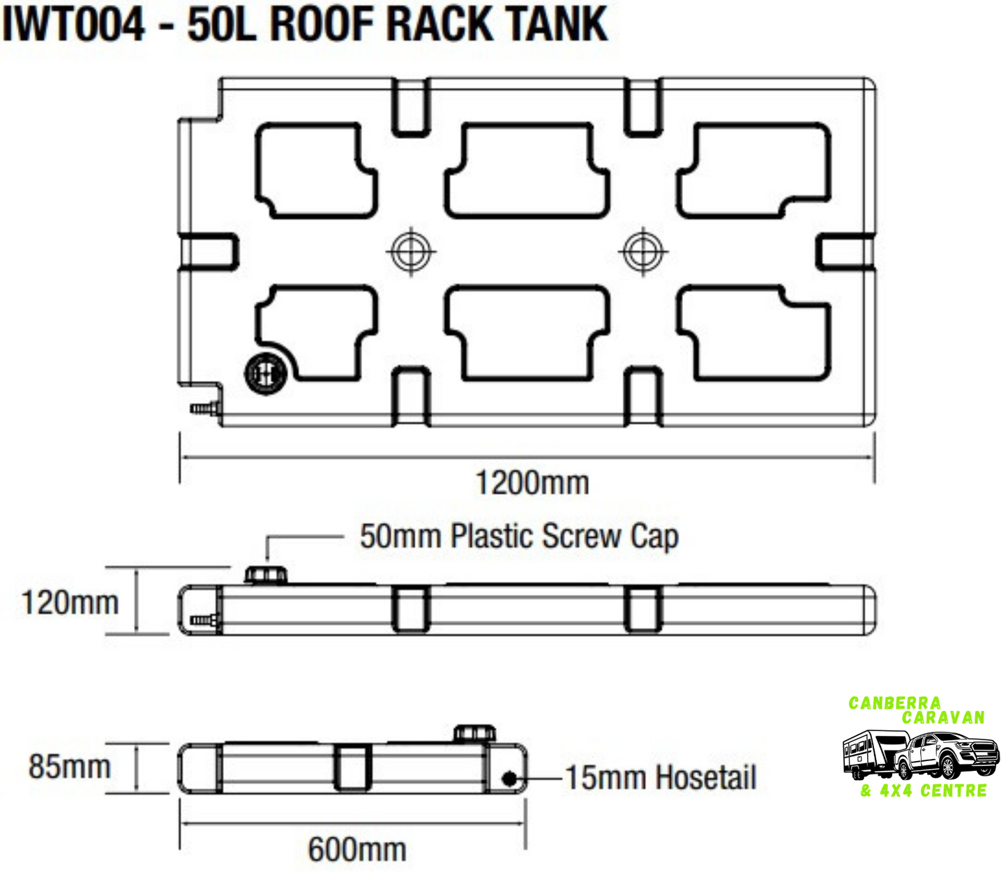 Water Tank (50L, Low Height)
