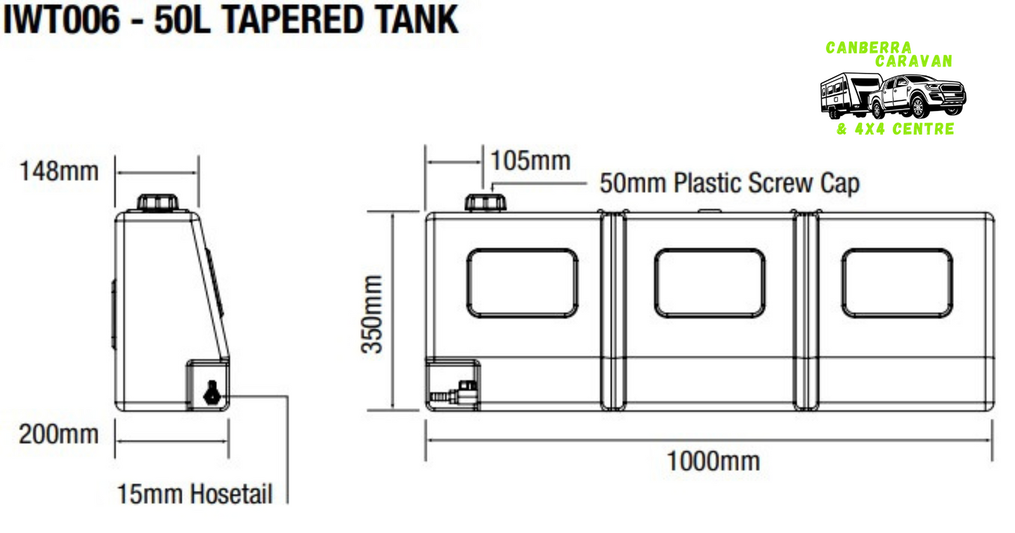 Water Tank (50L, Taper)