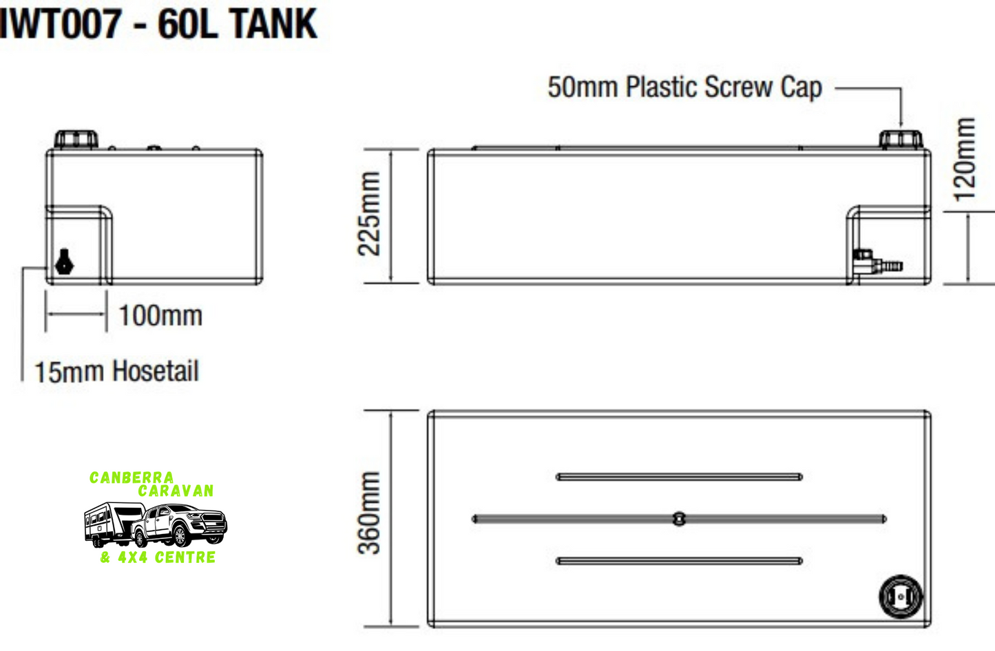 Water Tank (60L, Rectangle)