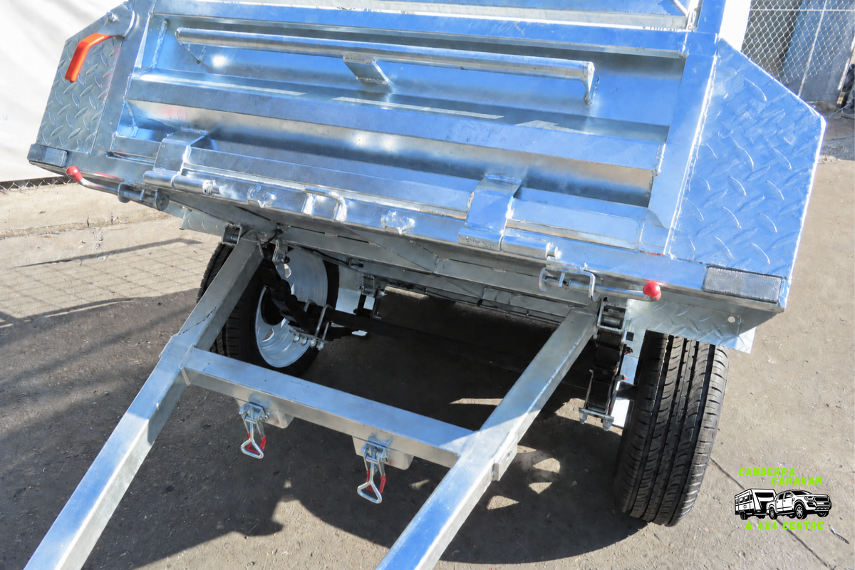 5x3 Galvanized Box Trailer with cage