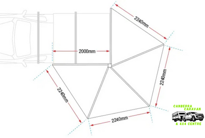 270 Degree Freestanding Awning