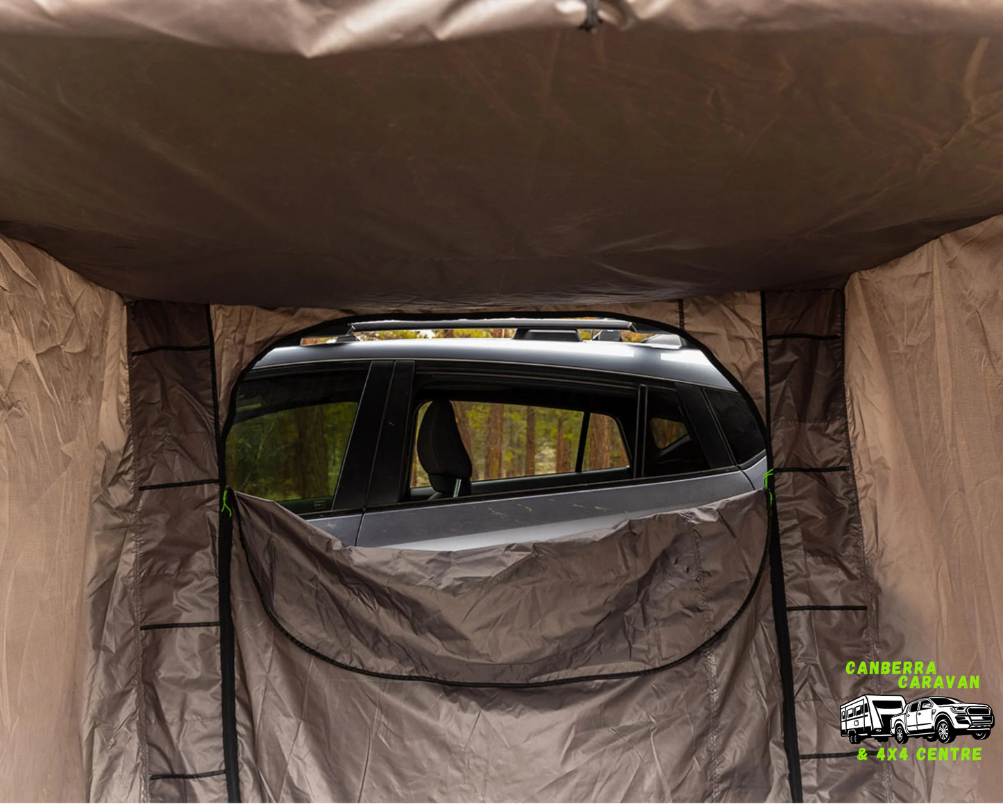 Deltawing 90 degree awning room