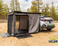Deltawing 90 degree awning room