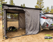 Deltawing 90 degree awning room