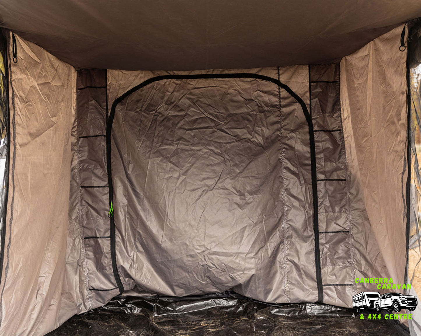 Deltawing 90 degree awning room
