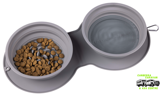The Double Dog Diner Collapsible Dual Feeder