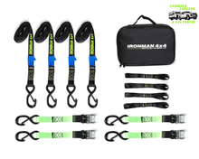 Ratchet Tie Down Kit (25mm X 3.6m, X4)
