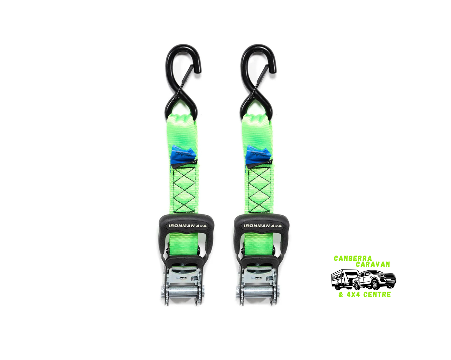 Ratchet Tie Down Kit (38mm X 3.6m, X4)