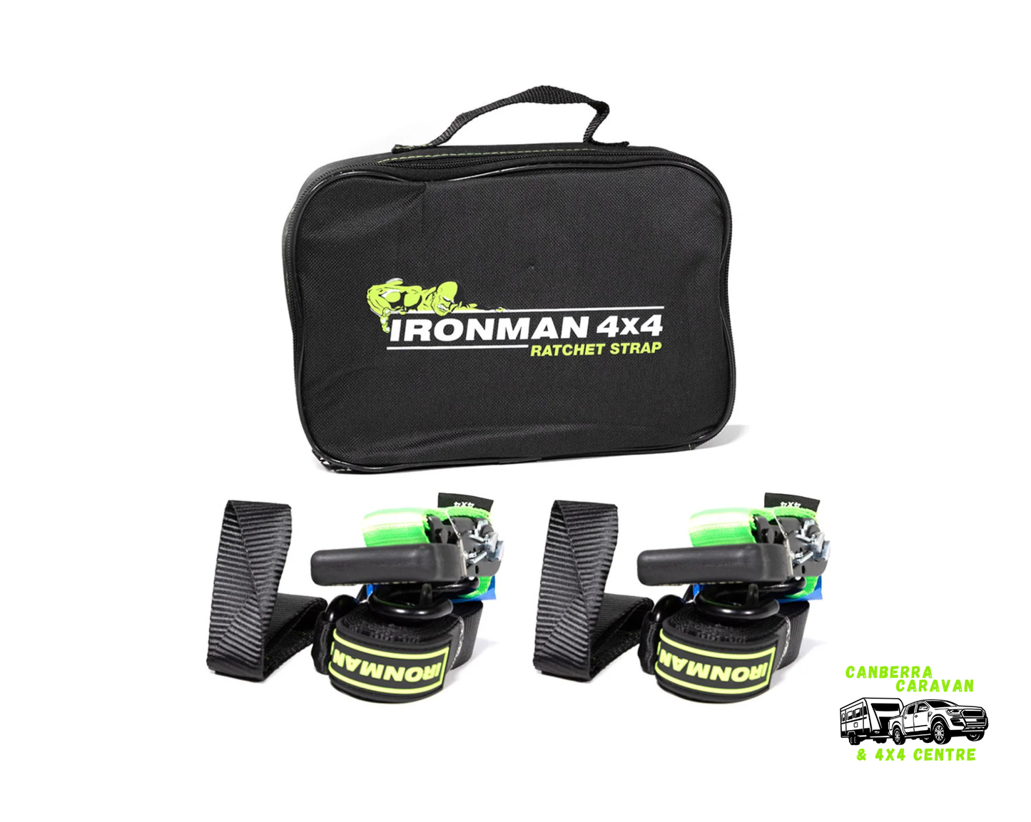 Ratchet Tie Down Kit (38mm X 3.6m, X4)