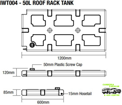 Water Tank (50L, Low Height)